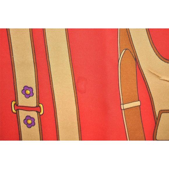 Auth Celine Scarf Belt Motif Silk Navy #76135C10B - Picture 9 of 15